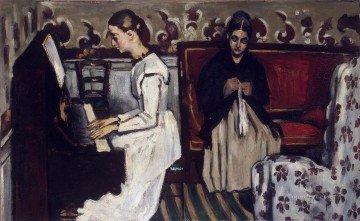 Chica al piano Paul Cézanne Pinturas al óleo